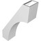 Ekena Millwork 5 1/2-in. W x 14-in. D x 22-in. H Westlake Architectural Grade PVC Knee Brace BRCP055X14X22WTL - alternate 2